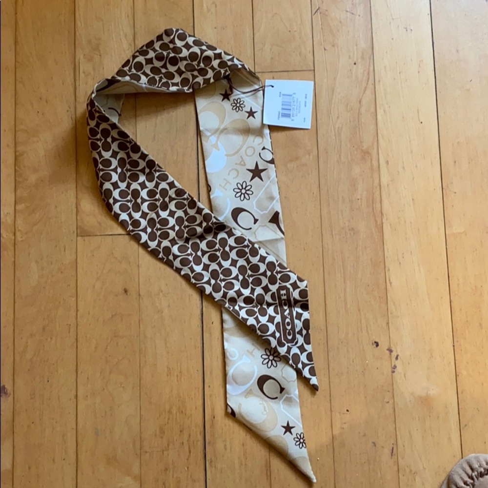 Coach silk scarf